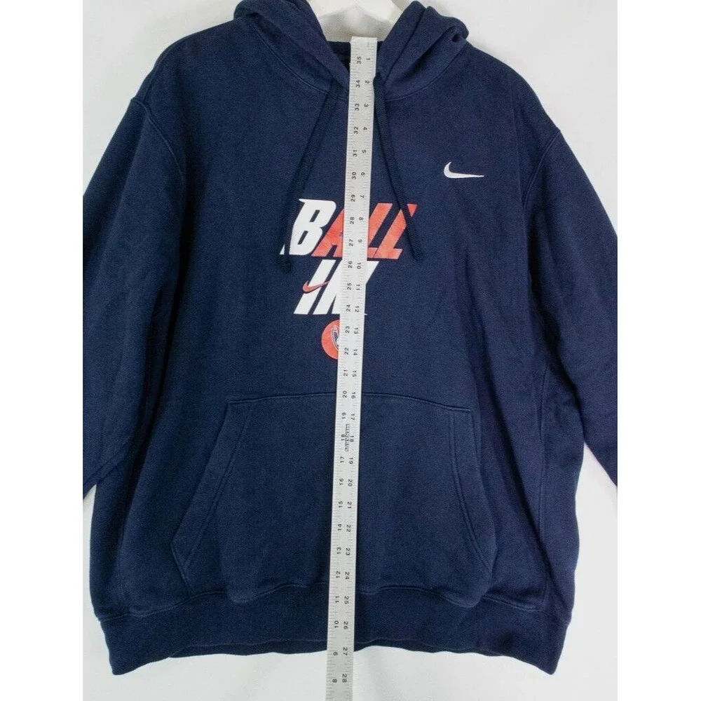 Y2K Nike Swoosh Manhattan Basketball Sweatshirt Adult Hoodie Men's Size XL
